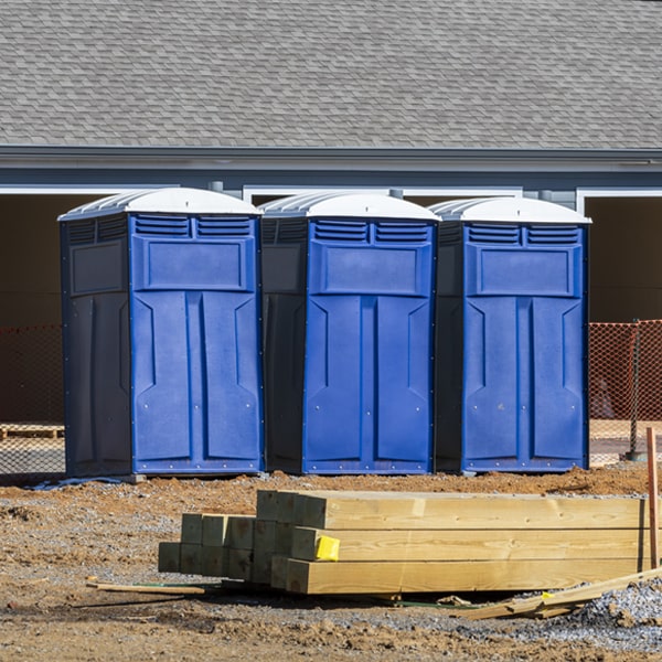 what is the cost difference between standard and deluxe porta potty rentals in Brooktrails